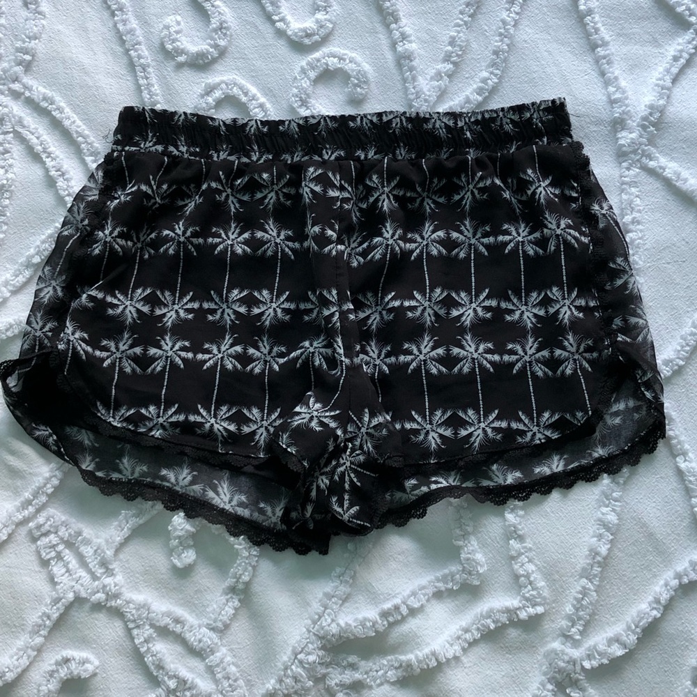Palm Tree Print Shorts